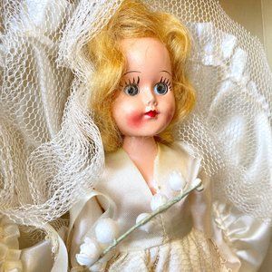 Vintage Virga Bride Doll With Original Box Wedding Dress Toys Accessories Kids.